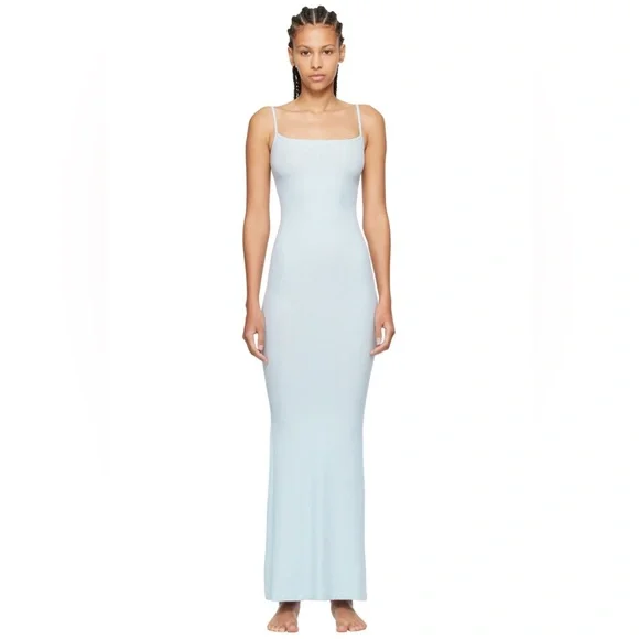 Soft lounge long slip dress - Picture 1 of 4